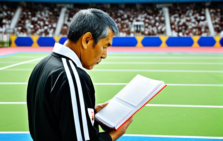 태권도 심판 역할과 필요 자격 - The Knowledgeable Referee**
"A focused Taekwondo referee, fully clothed in a professional uniform, ...