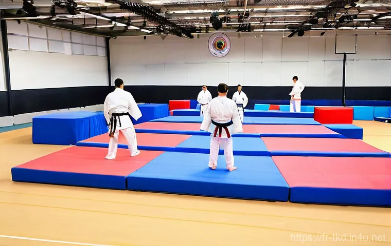 태권도 대회 주최 비용 - **A dynamic Taekwondo competition in a vibrant French sports hall.**
A wide-angle shot captures ... 태권도 대회 주최 비용 - **A dynamic Taekwondo competition in a vibrant French sports hall.**
A wide-angle shot captures ...
