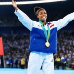 Home 8 태권도와 올림픽 이야기 - **Prompt 1: French Olympic Gold - Althéa Laurin's Triumph at Paris 2024**
A powerful and radiant...